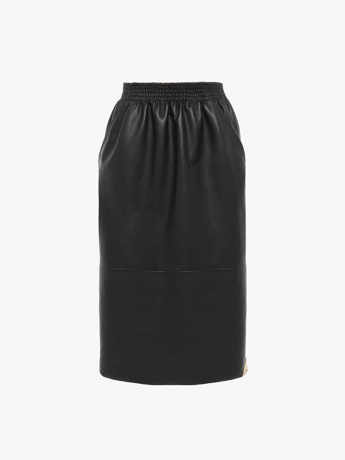 Chloé Knee-length pencil skirt in leather | Thumbnail 3