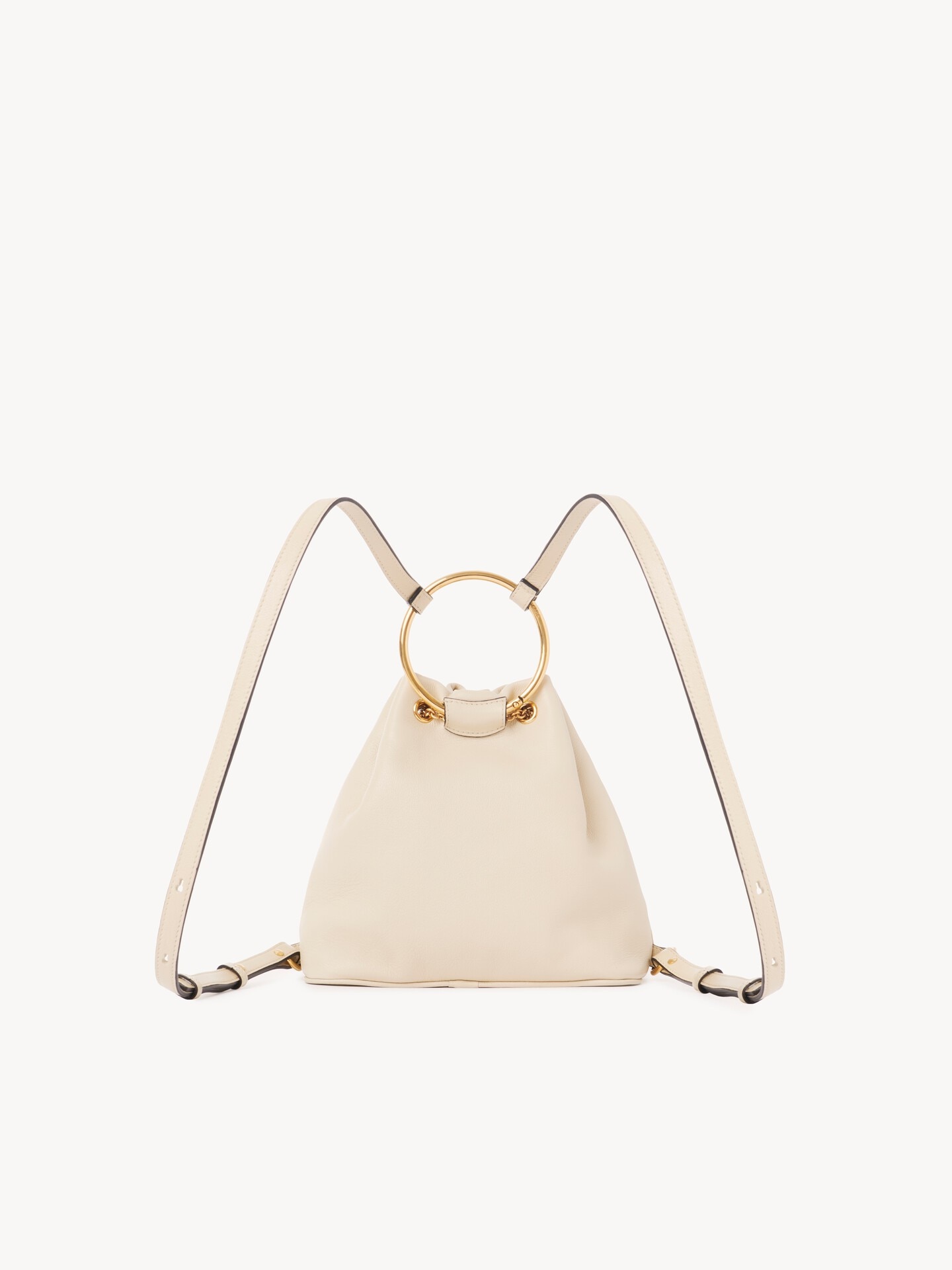 Small Bracelet backpack in grained leather - 6