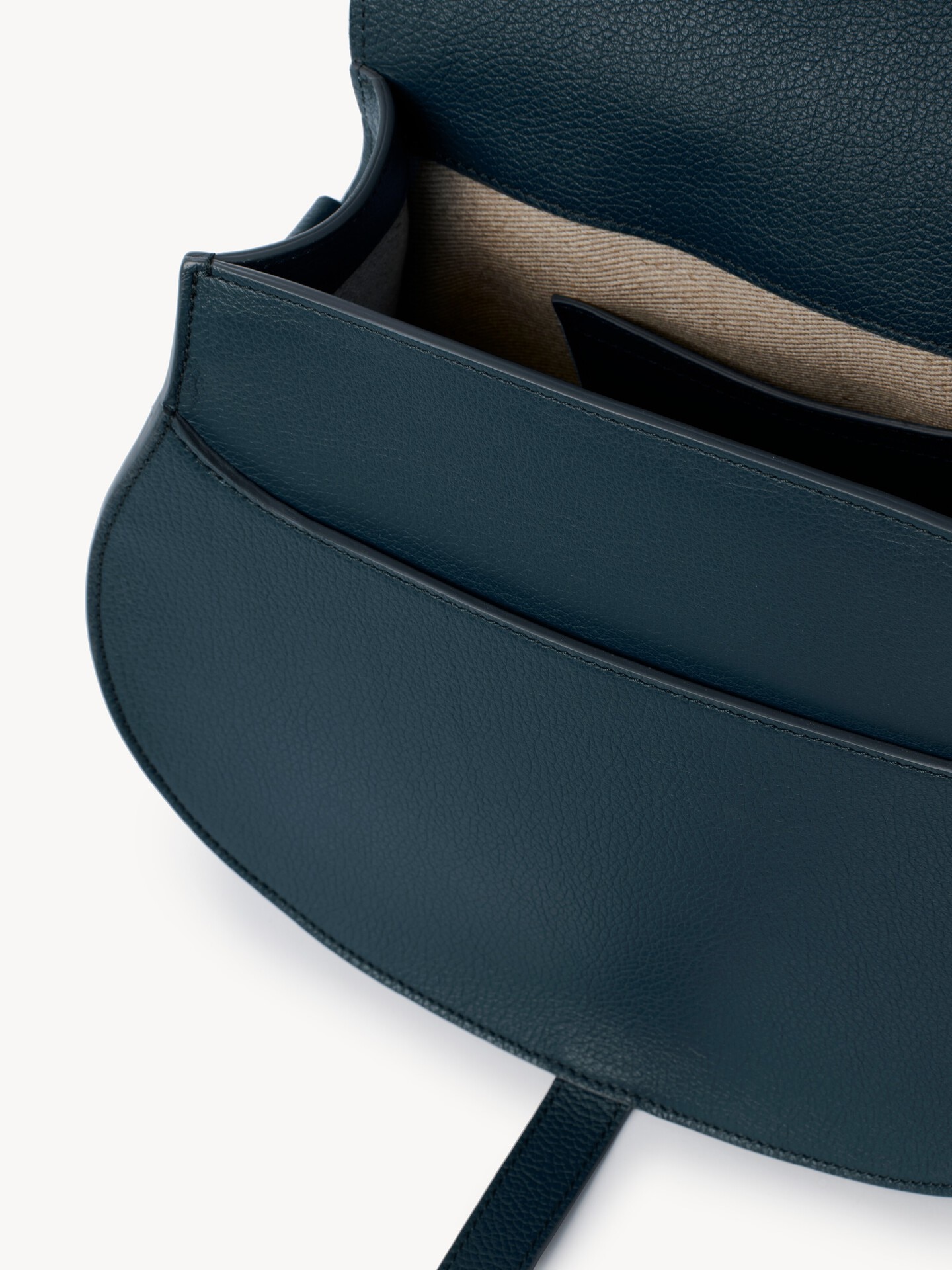 Marcie saddle bag in grained leather - 4
