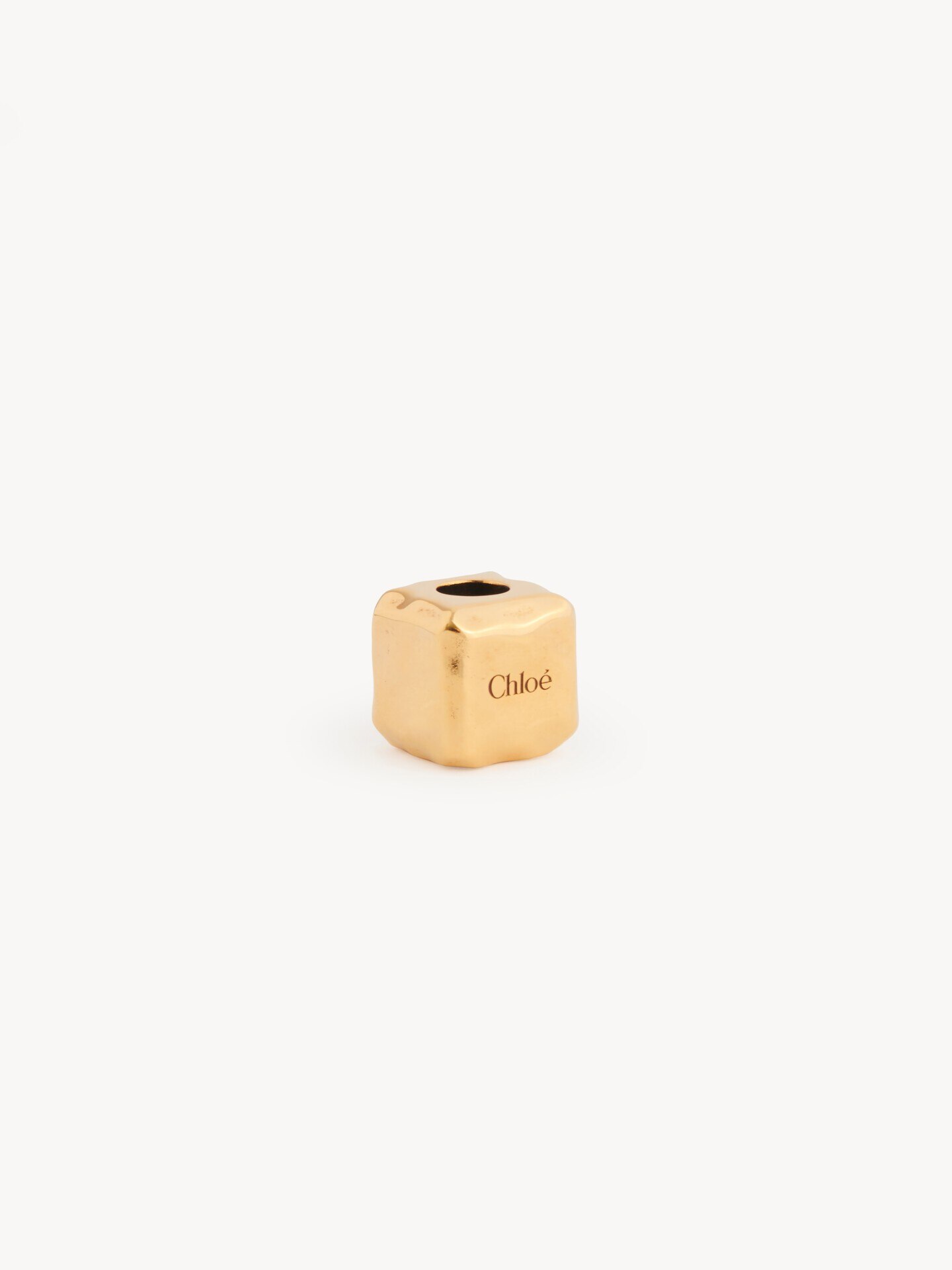 Cube Dice charm for Bracelet bag in brass - 2