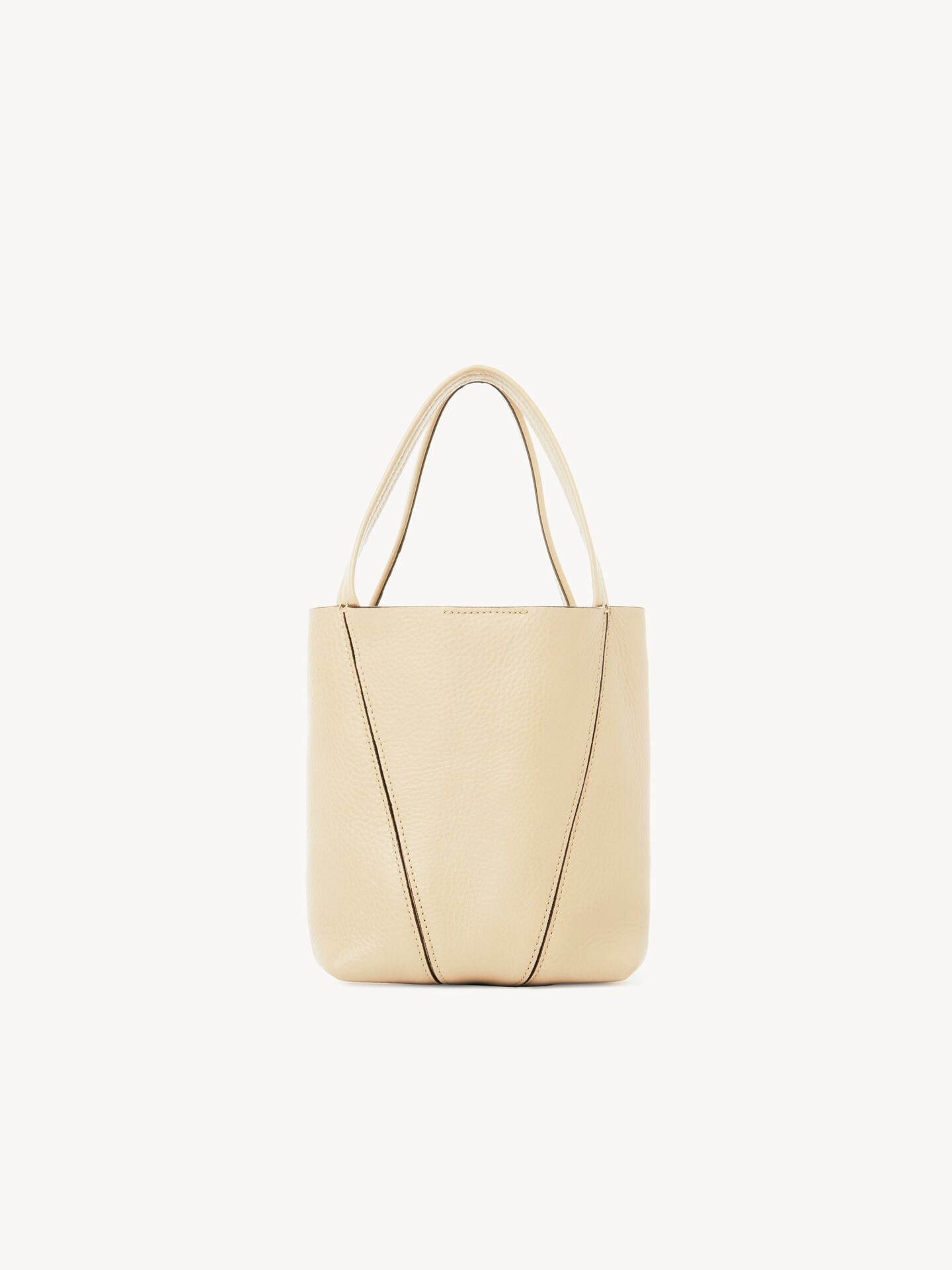 Small Chlo&eacute; Spin tote bag in grained leather - 5.0