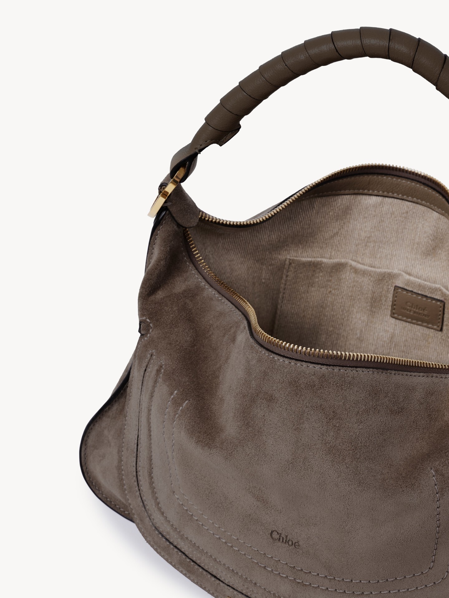 Small Marcie shoulder bag in suede leather - 5