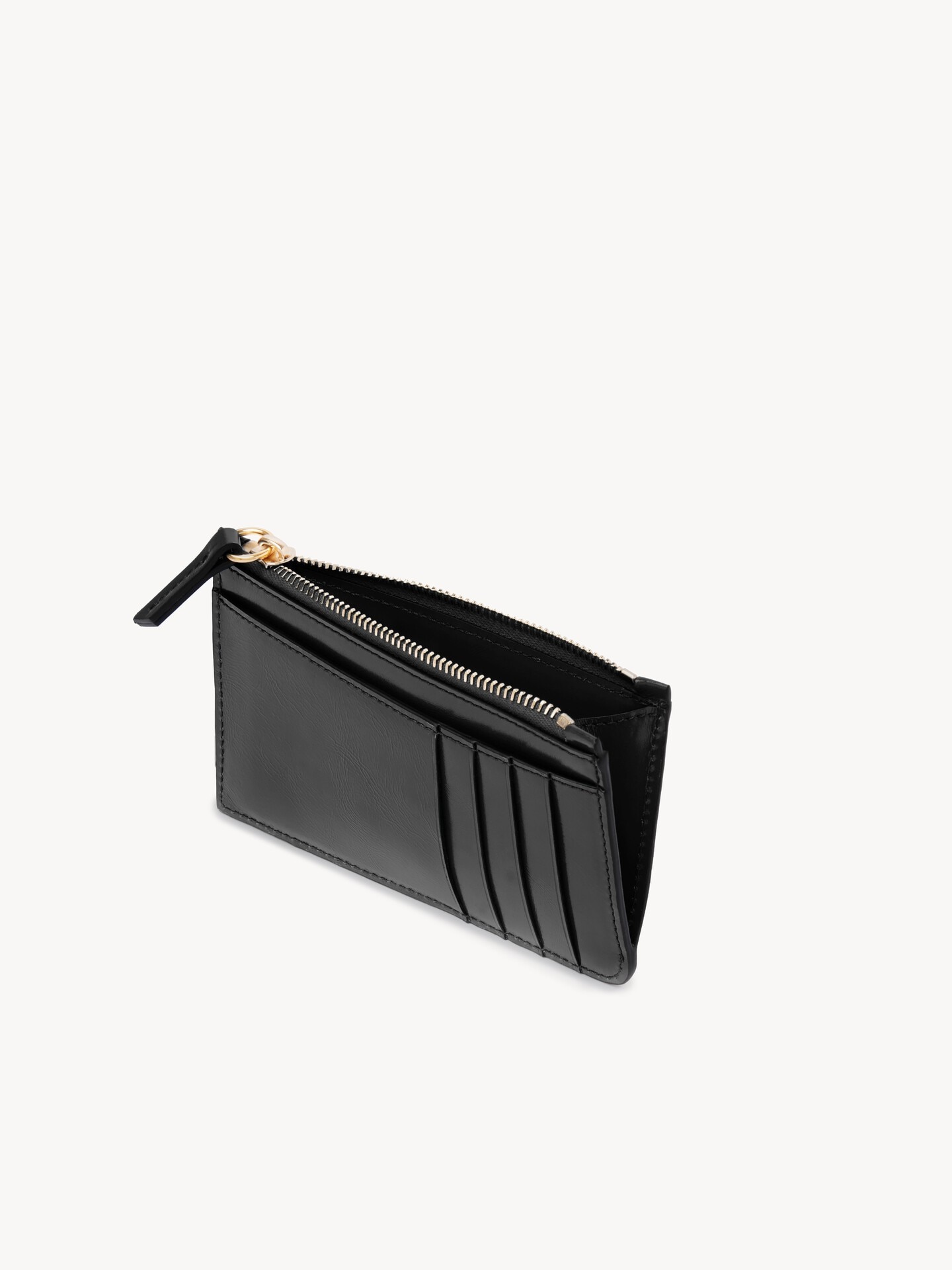Small Chlo&eacute; Iconic purse with card slots in shiny leather - 5