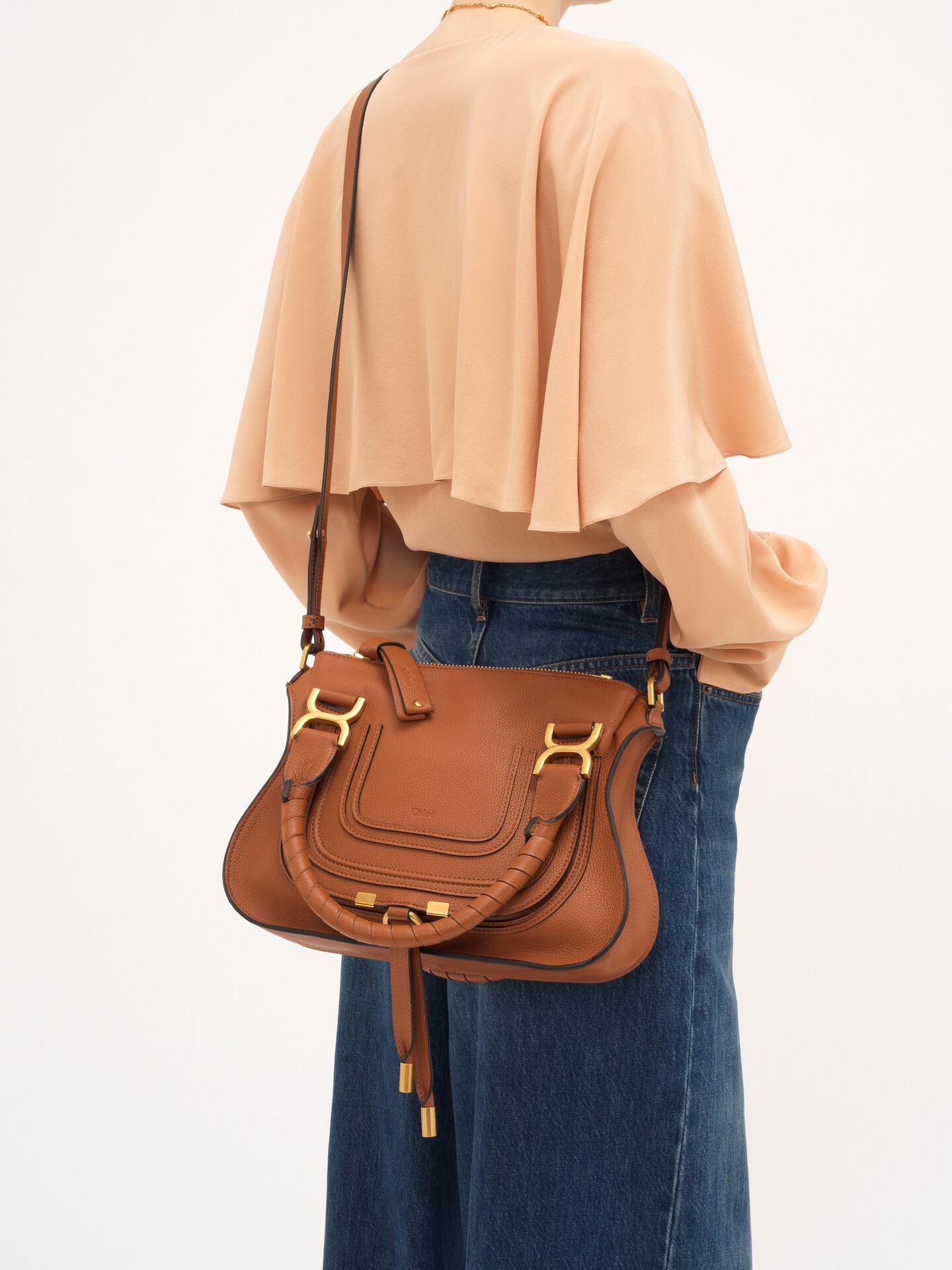 Small Marcie bag in grained leather - 3