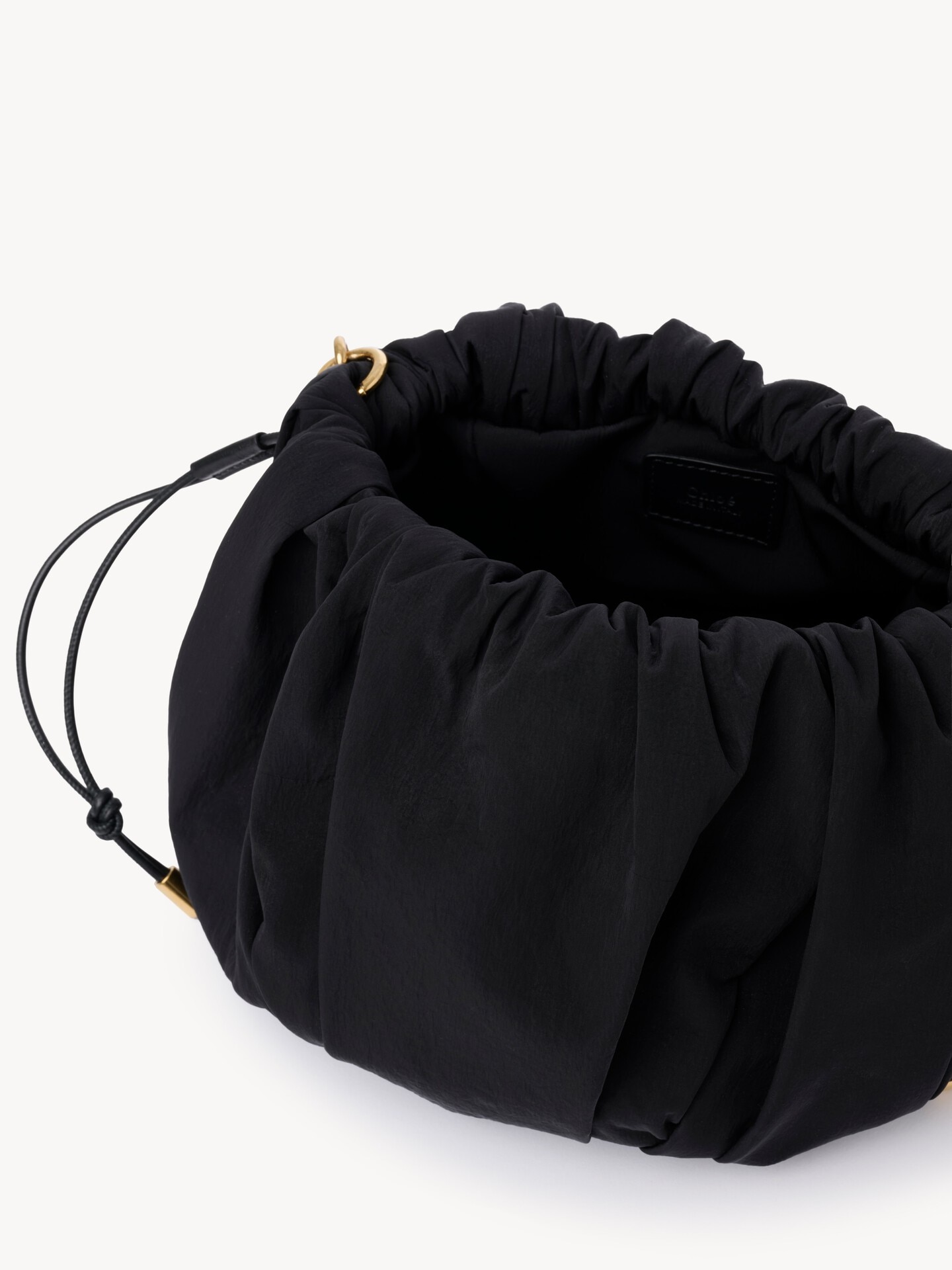 Chlo&eacute; Pliss&eacute; shoulder bag with chain in nylon - 6