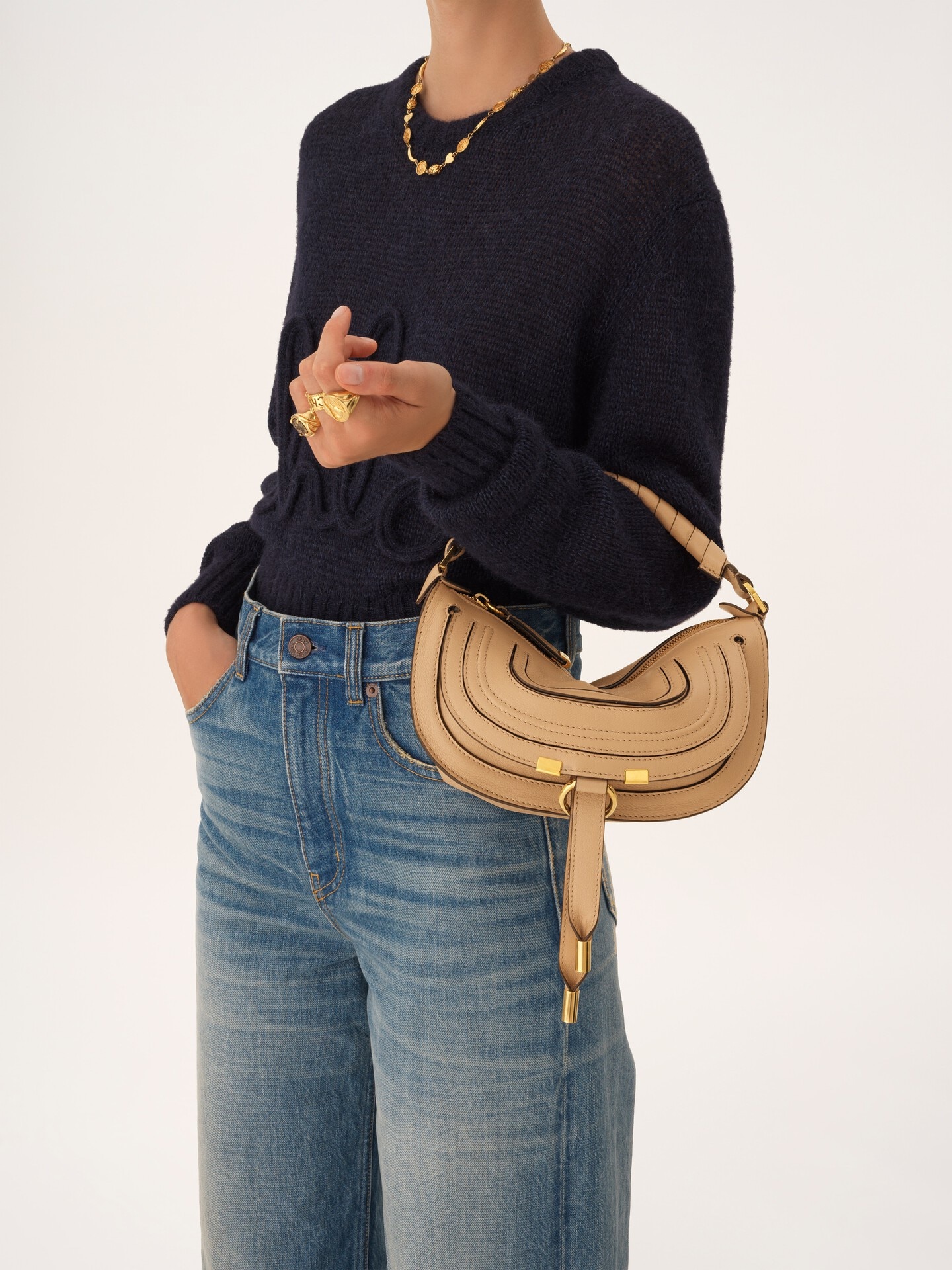 Mini Marcie shoulder bag in soft leather - 2.0