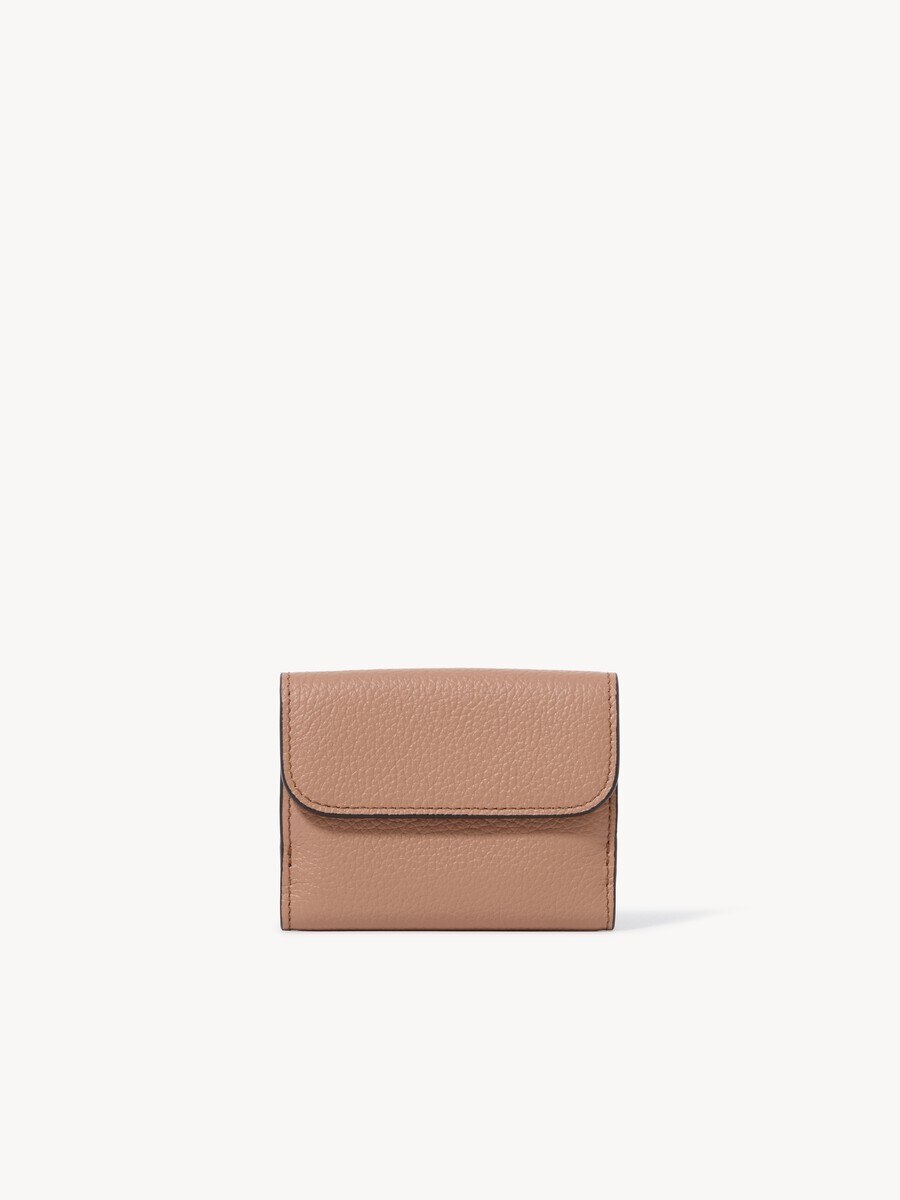 Mini Alphabet tri-fold in grained leather - 4