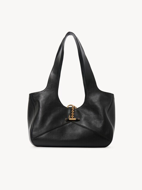 Chlo&eacute; Balloon East-West Tote Bag aus genarbtem Leder