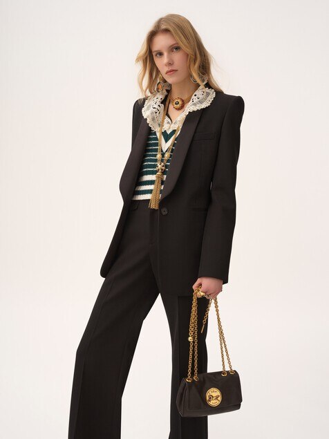 グレインレザー製Chlo&eacute; Heritageスモールショルダーバッグ