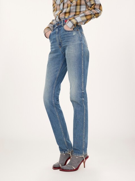 Slim jeans in denim