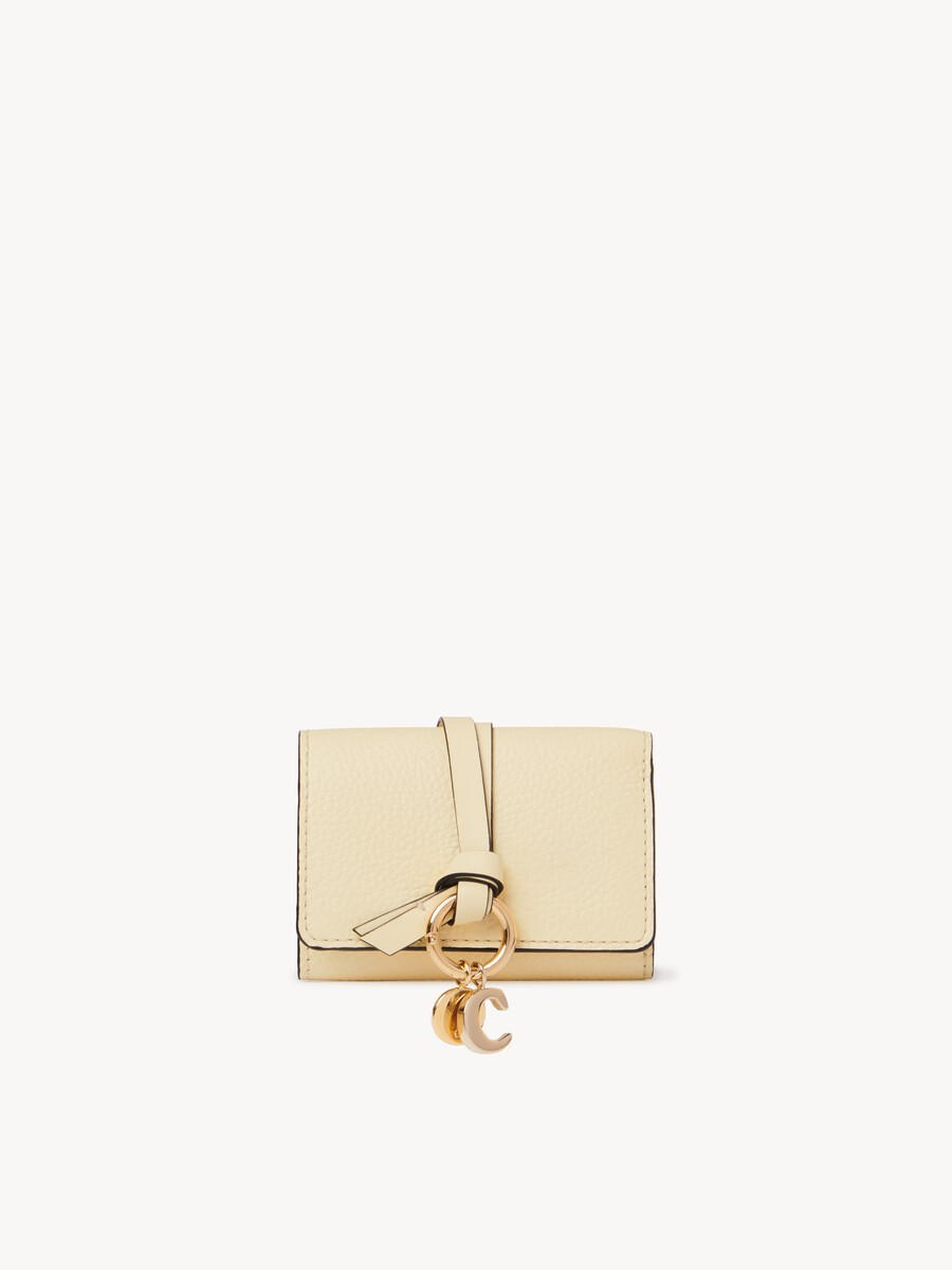 Mini Alphabet tri-fold in grained leather - 2