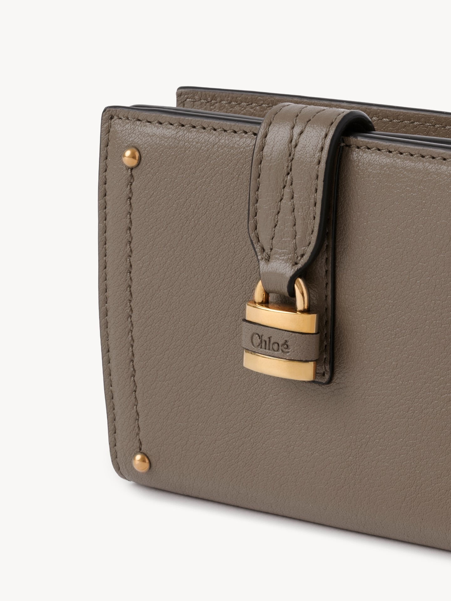Paddington square wallet in grained leather - 3.0