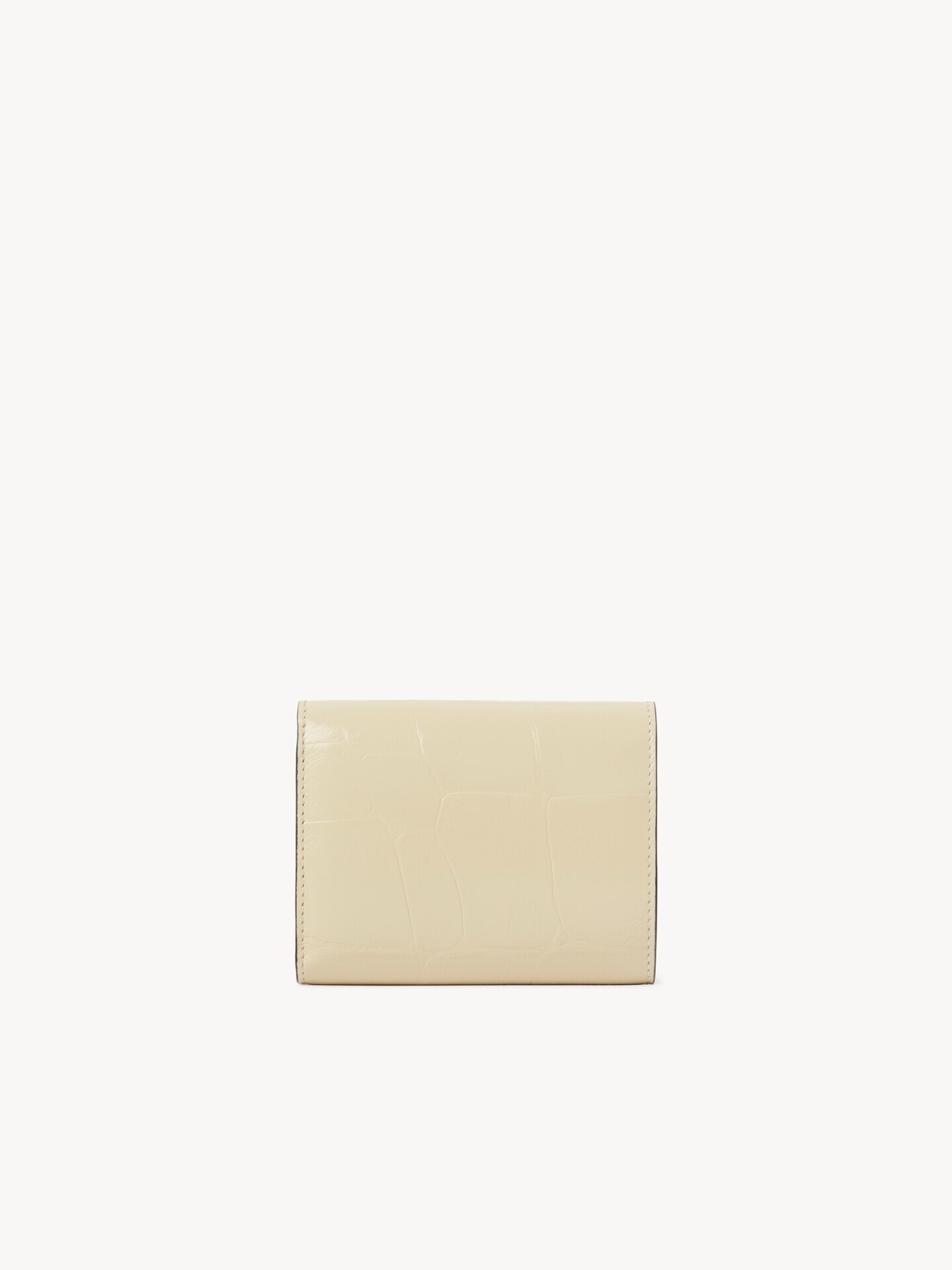 Small Chlo&eacute; Iconic tri-fold in croco-effect leather - 5