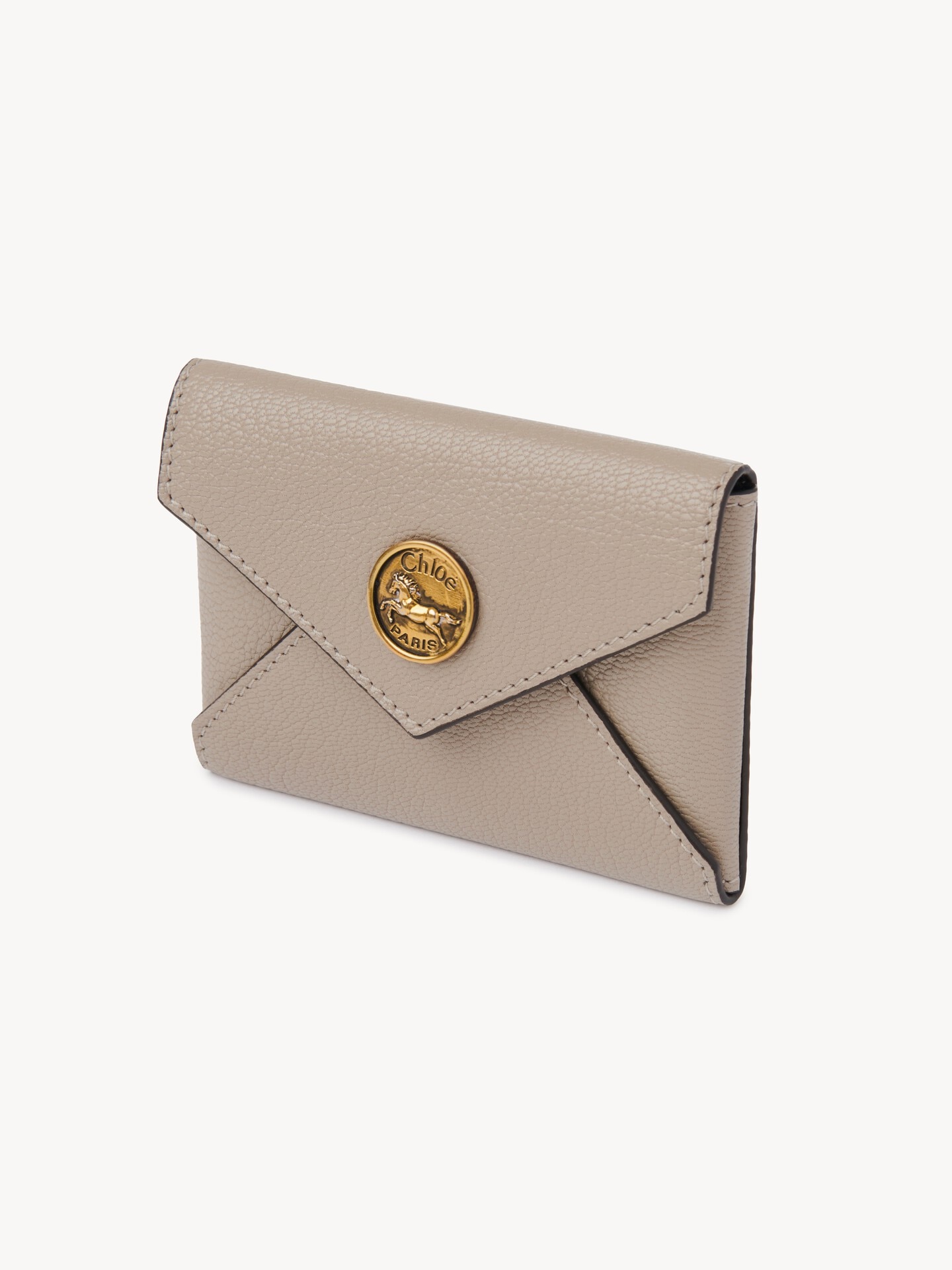 Porte-cartes Envelope en cuir grain&eacute; - 3