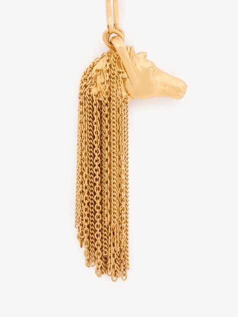 The Chlo&eacute; Chain Horse pendant necklace
