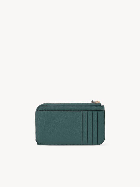 Alphabet wallet in grained leather