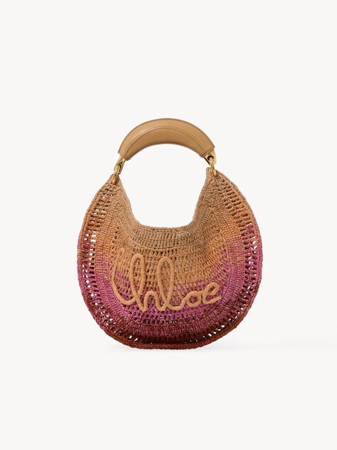 Summer Banana hobo bag in raffia
