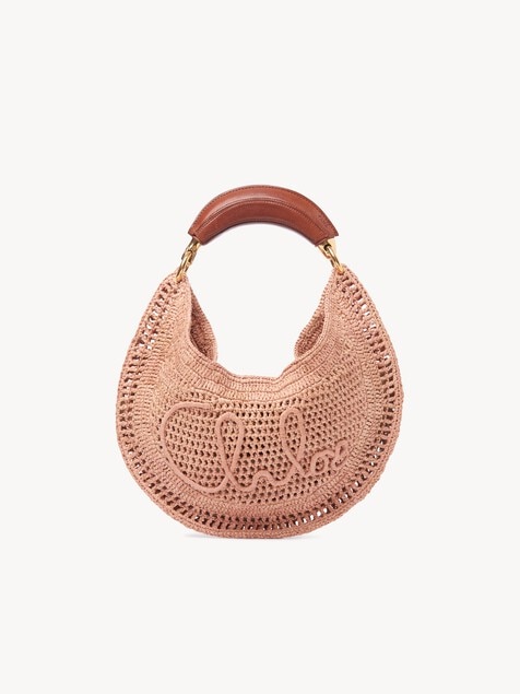 Summer Banana Hobo Bag aus geflochtenen Fasern