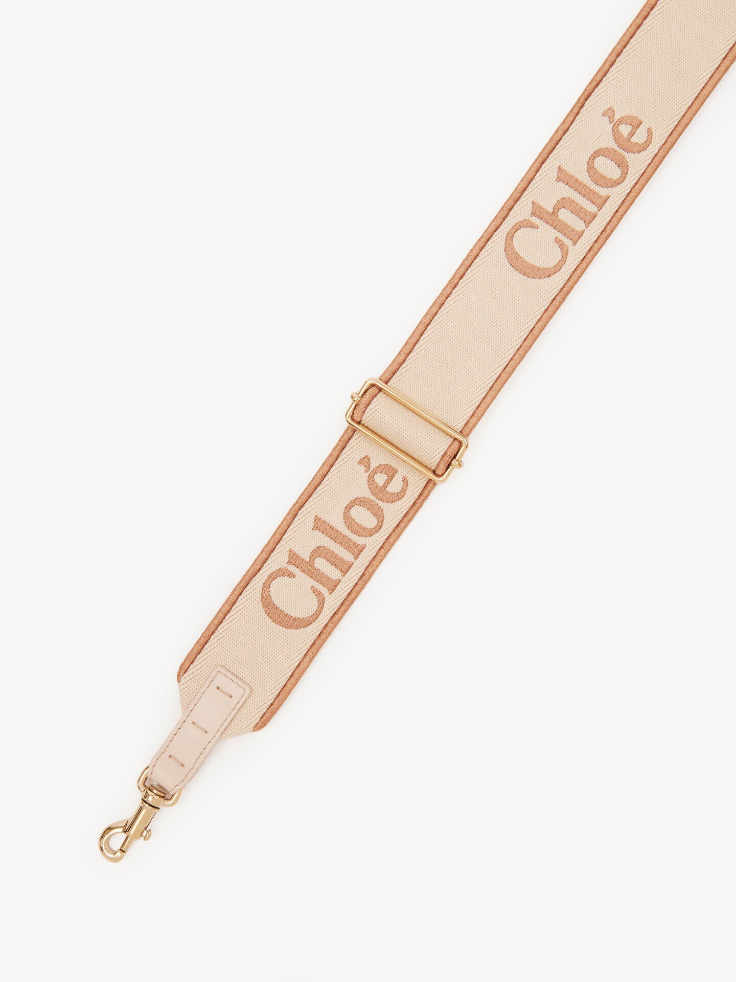 調節可能なキャンバス製ストラップ ベージュ - Chloé
