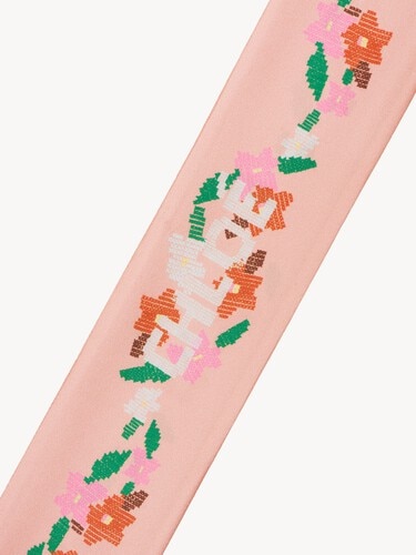 The Chlo&eacute; Parrot bandeau scarf in silk twill - 4