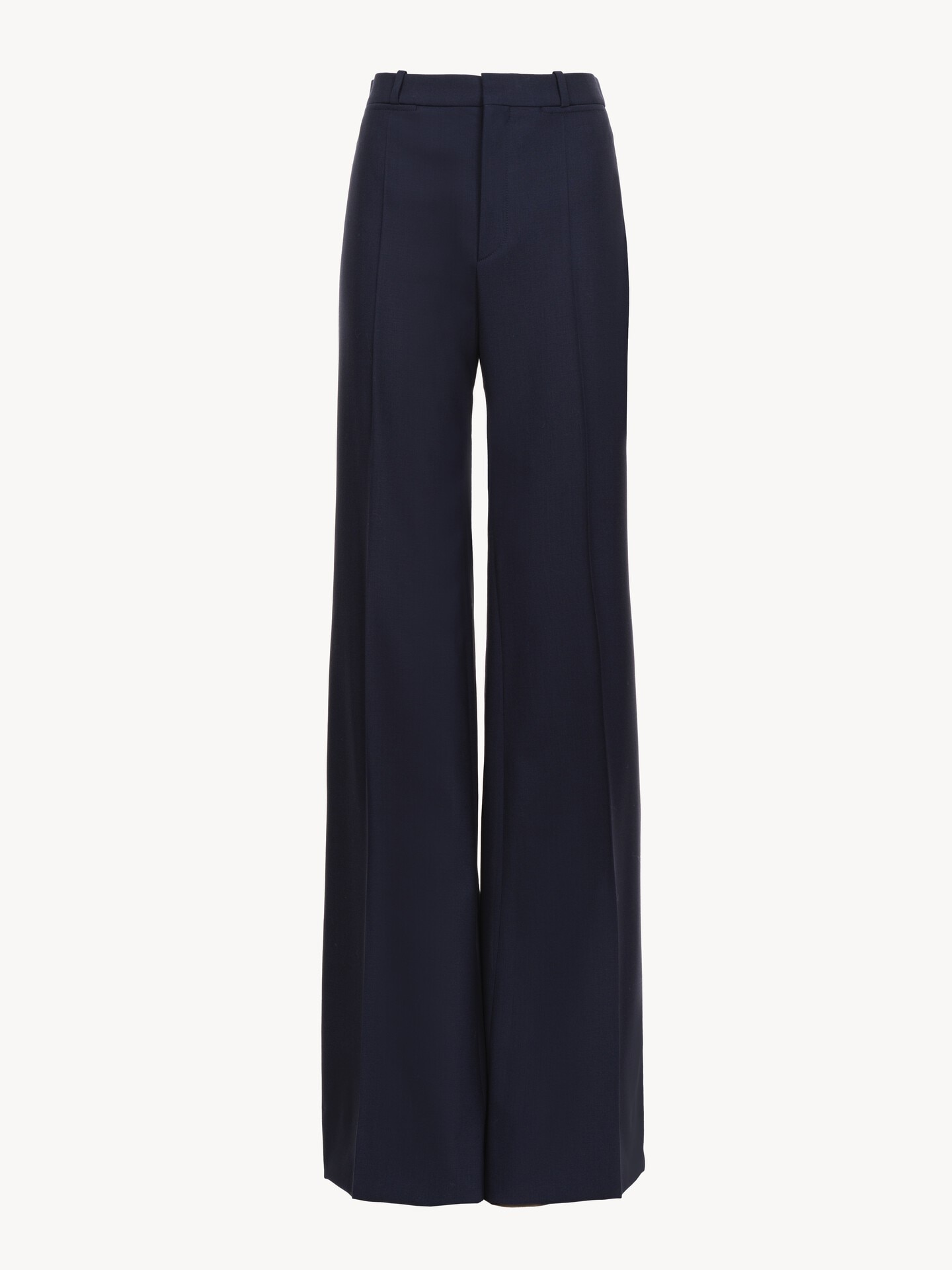 Pantalon tailleur évasé en laine stretch - 2