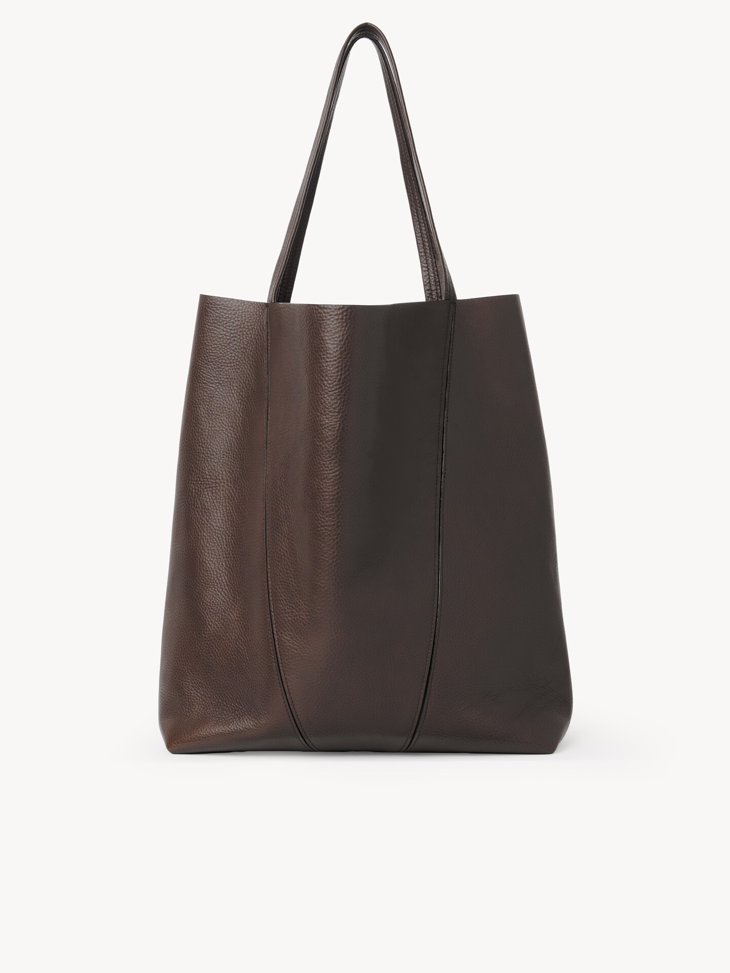 Tote bag Chlo&eacute; Spin grande in pelle granata - 4.0