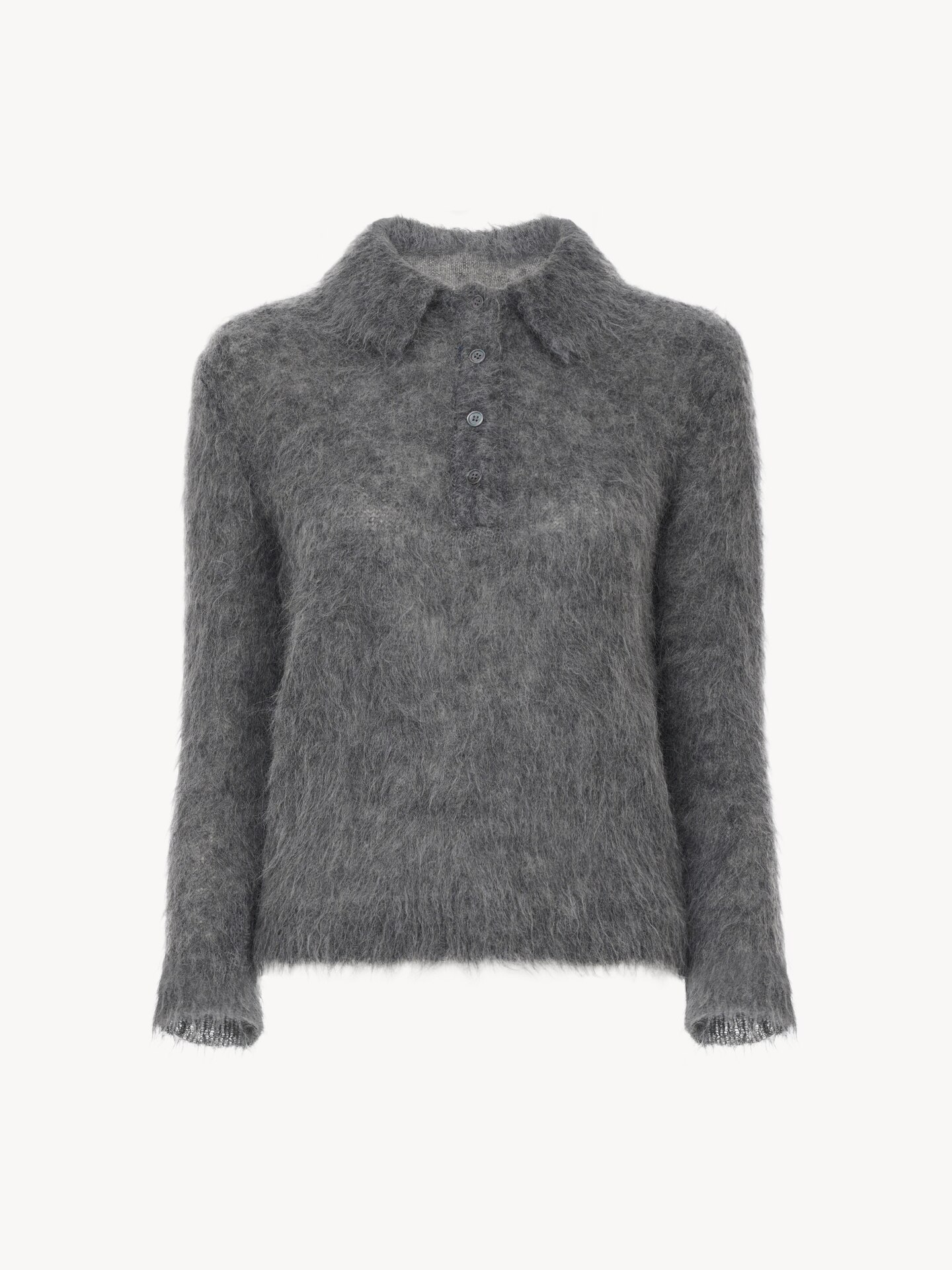 Veste blazer crois&eacute;e en laine &agrave; carreaux - 3