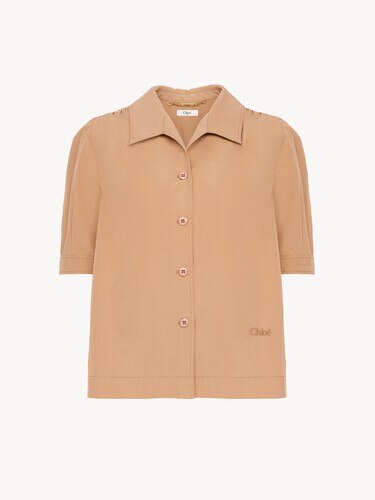 Short-sleeve shirt in cotton poplin - 2