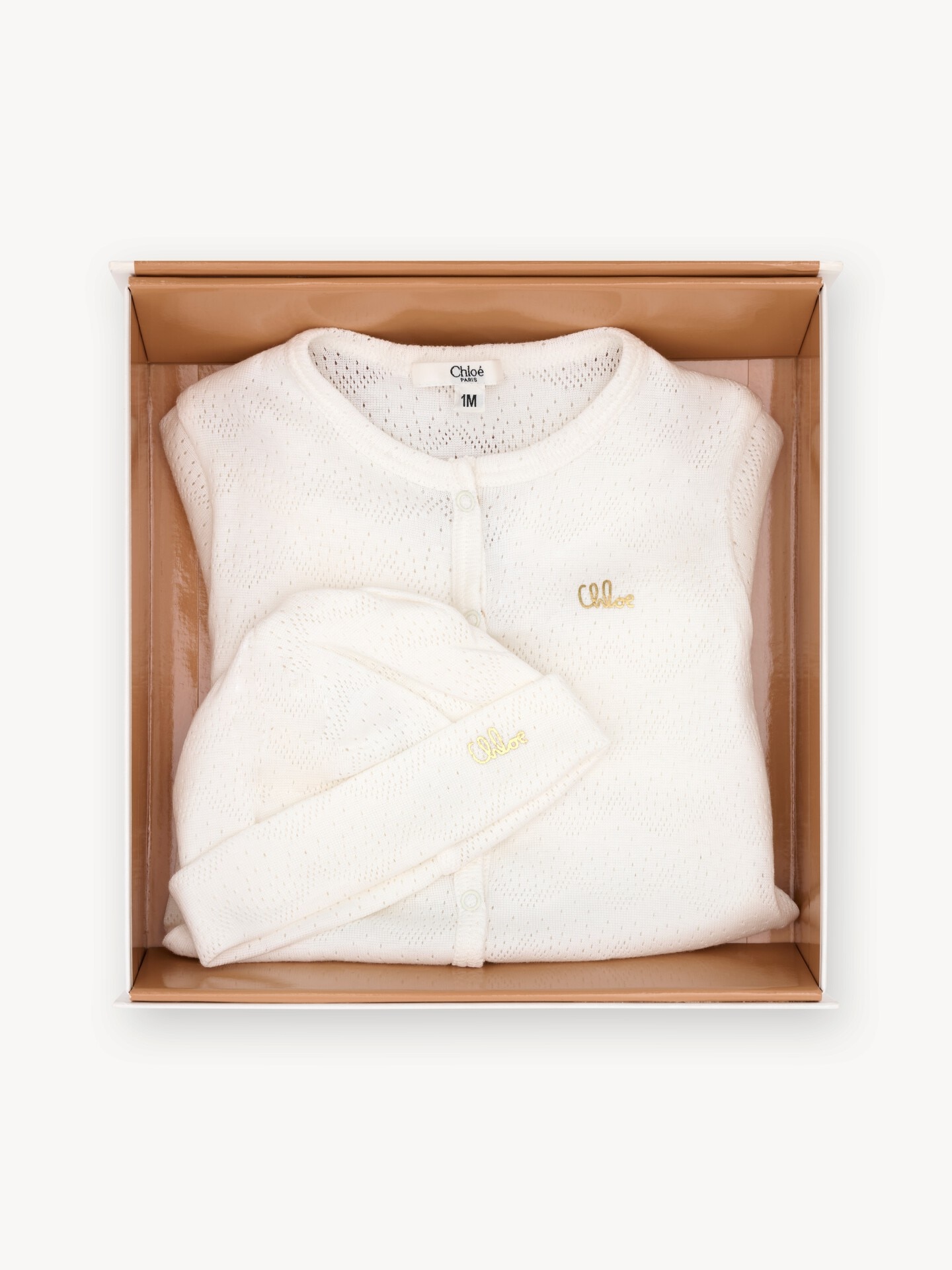Geschenkset f&uuml;r Babys Schlafanzug und M&uuml;tze - 1