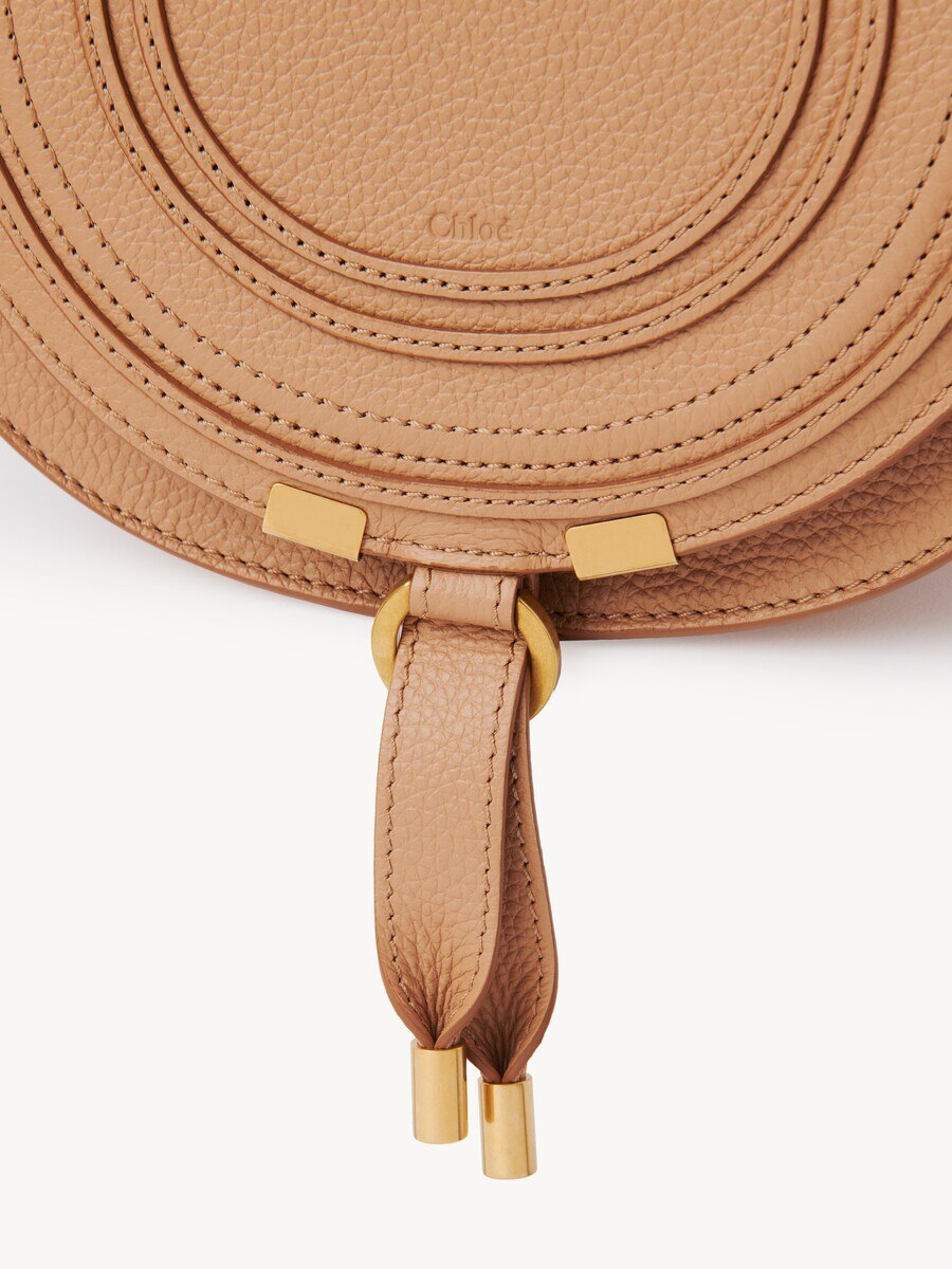 Small Marcie saddle bag in grained leather - 9