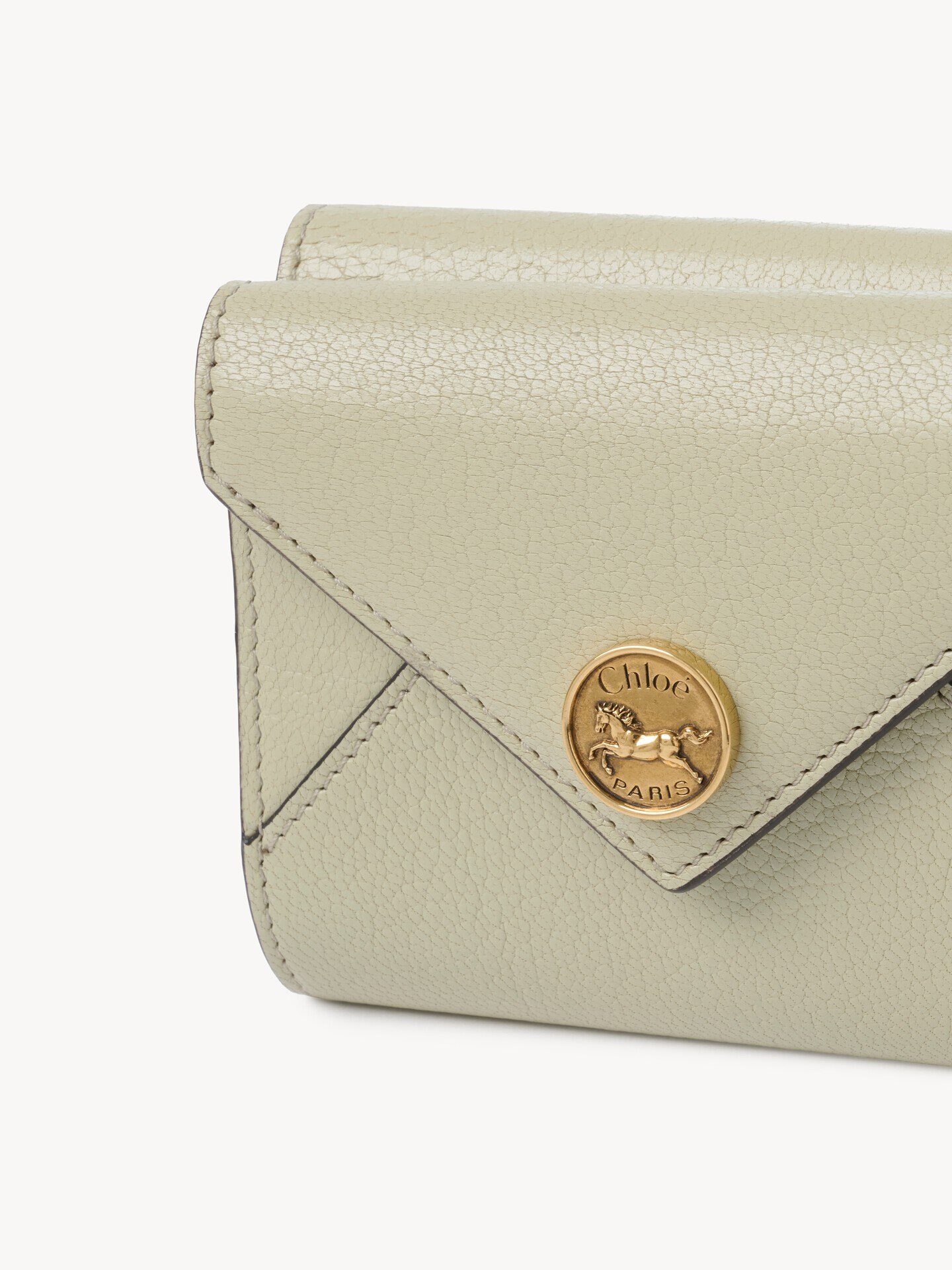 Small Envelope tri-fold in grained leather - 5.0