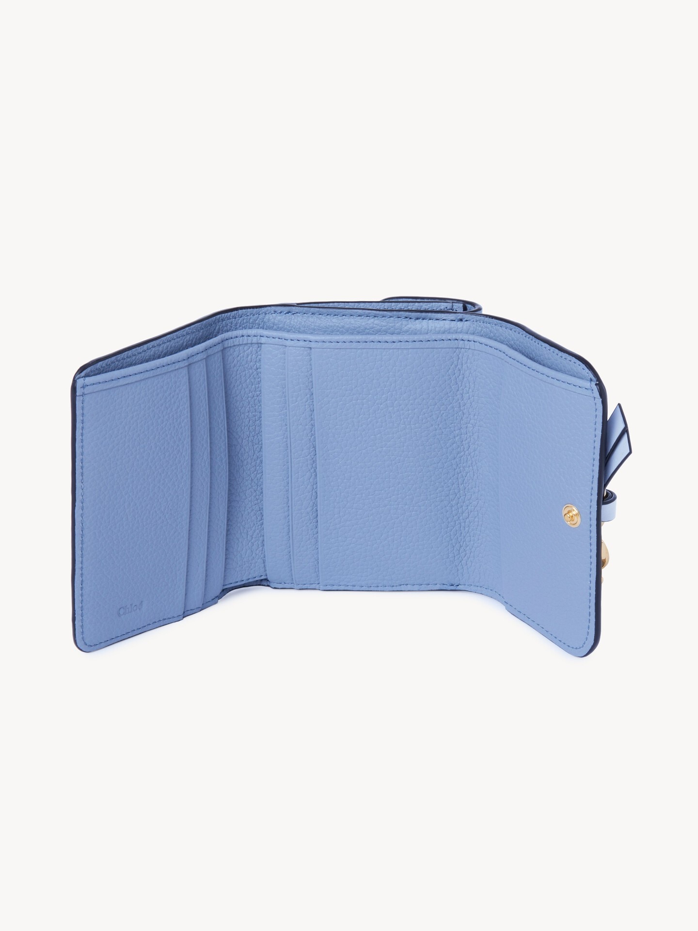 Small Alphabet tri-fold in grained leather - 4