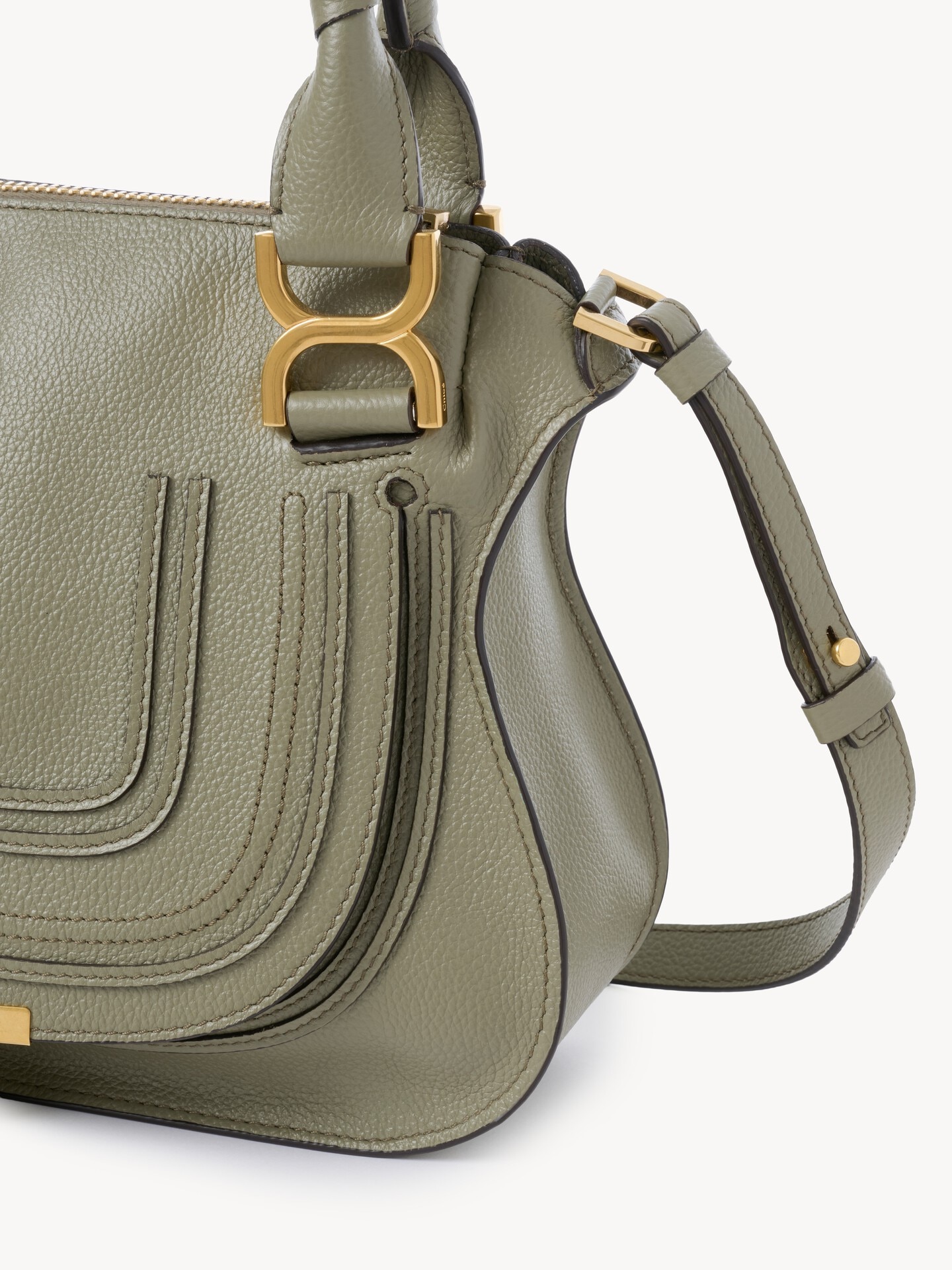 Small Marcie bag in grained leather - 4