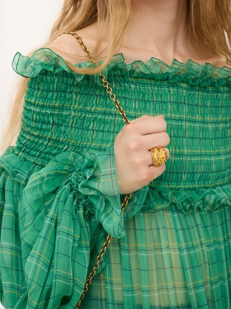 The Chlo&eacute; Gilded Cage ring