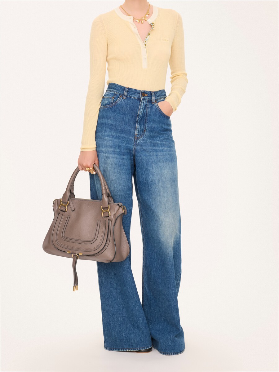 Small Marcie bag in grained leather - 9
