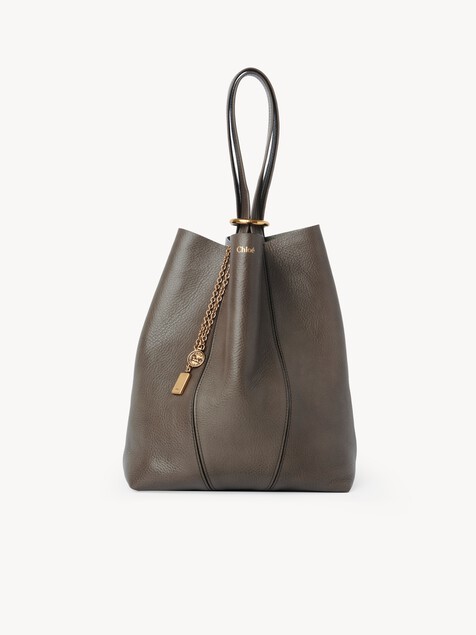Chlo&eacute; Spin tote bag in grained leather