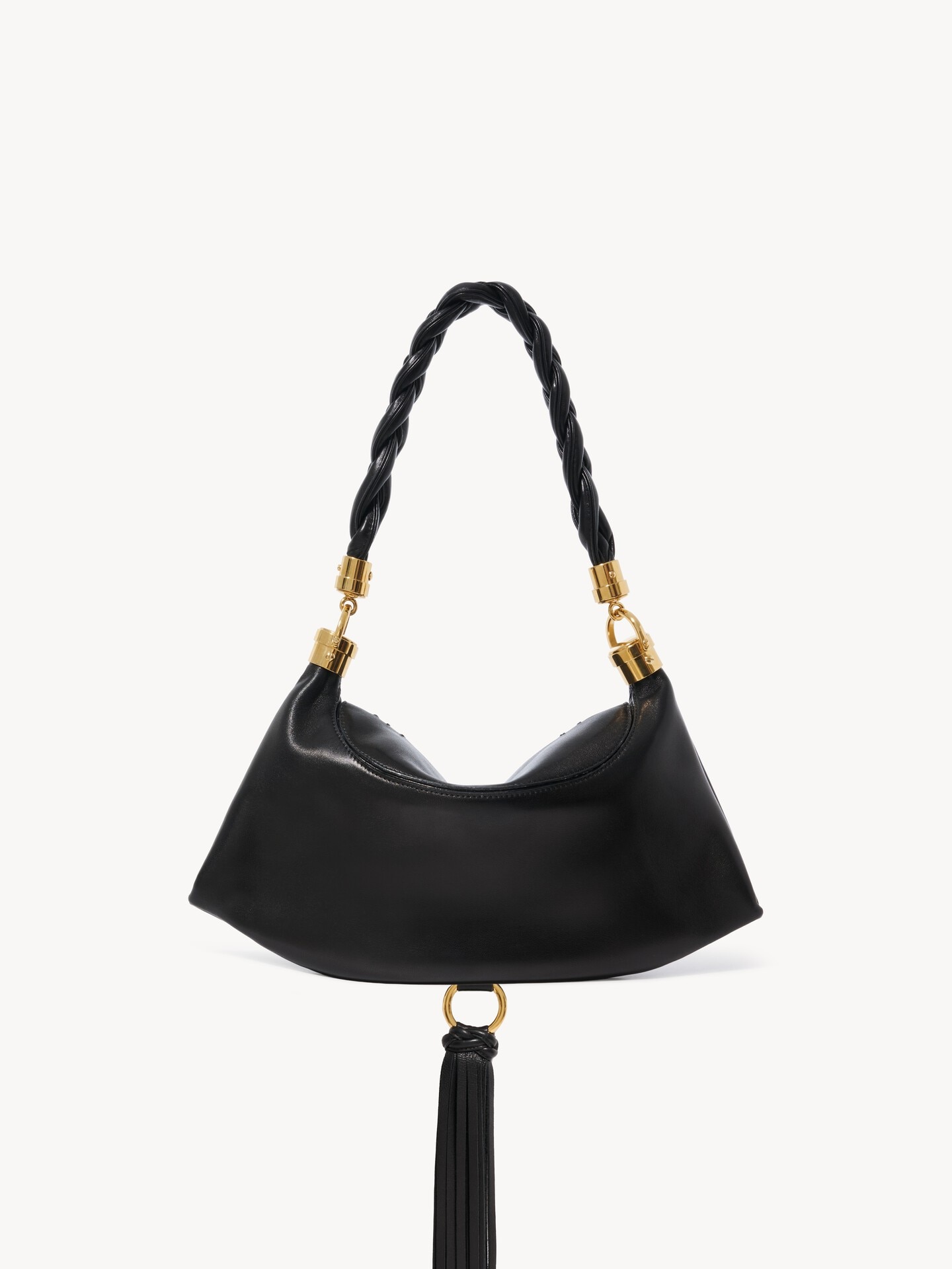 Small Marcie Foulard hobo bag in soft leather - 4.0