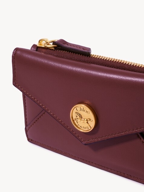 Small Envelope purse with card slots in soft & suede leather