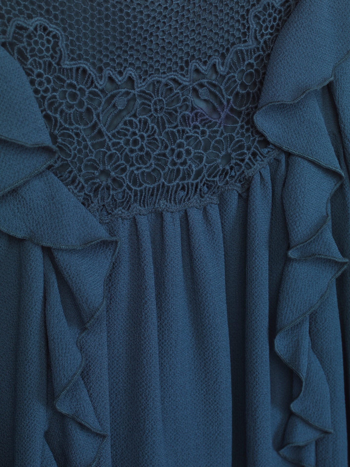 Kids' guipure embellished dress - 7