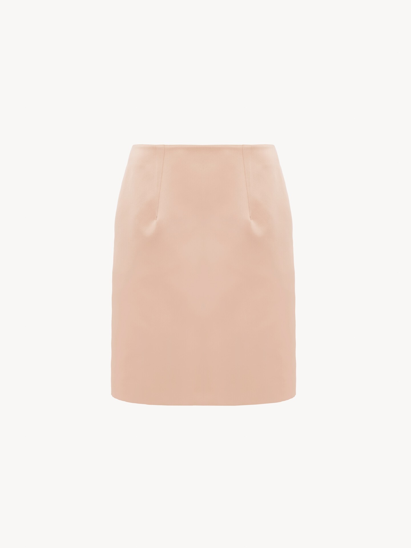Short pencil skirt in technical duchess satin - 2