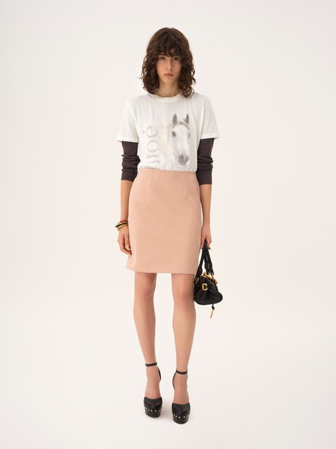 Crew-neck logo t-shirt in cotton jersey