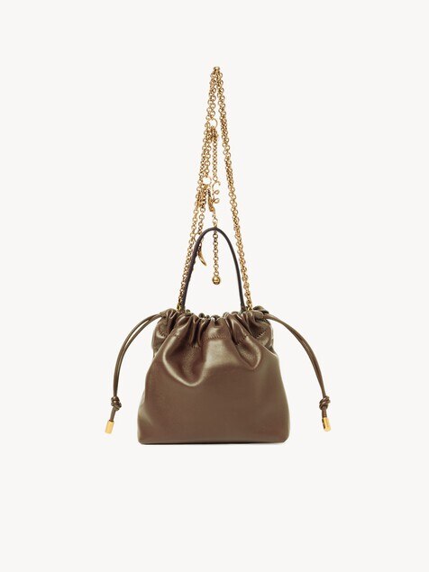 Borsa a spalla mini Chlo&eacute; Icons con catena in pelle morbida