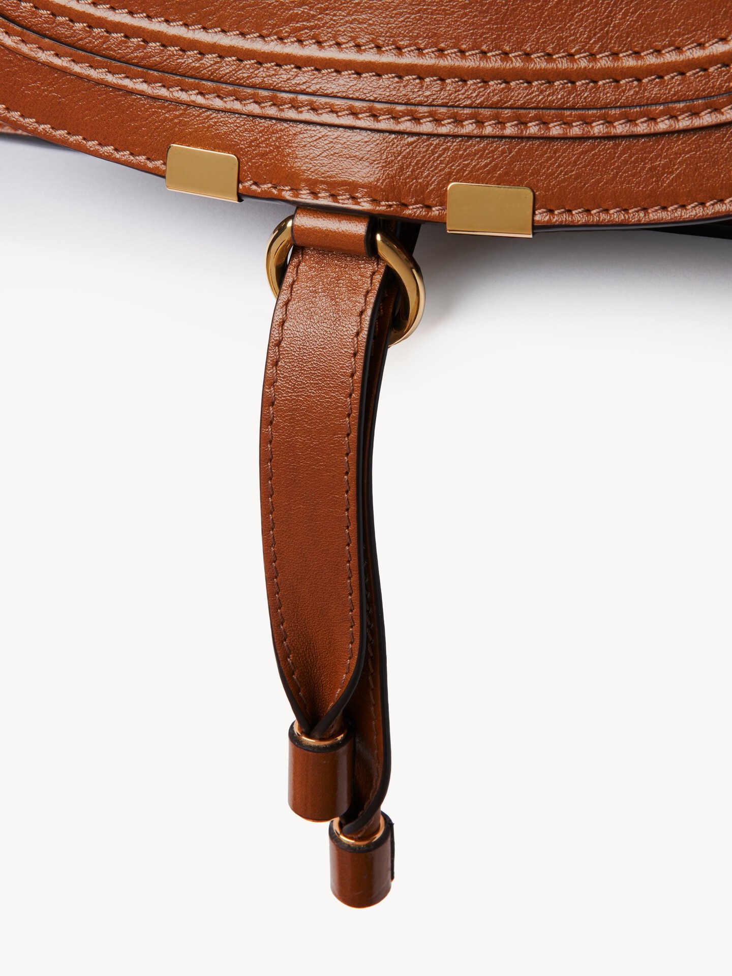 Kleine Marcie Tasche aus glänzendem Leder - 6