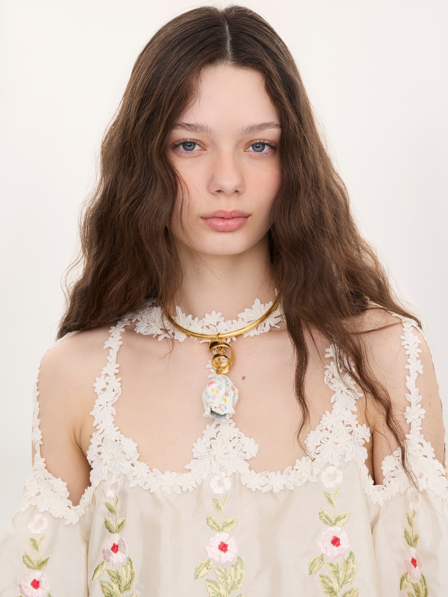 Cut-out cropped top in technical taffeta - 7.0