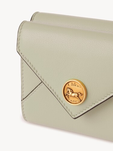 Monedero tarjetero Envelope peque&ntilde;o de cuero granulado - 6