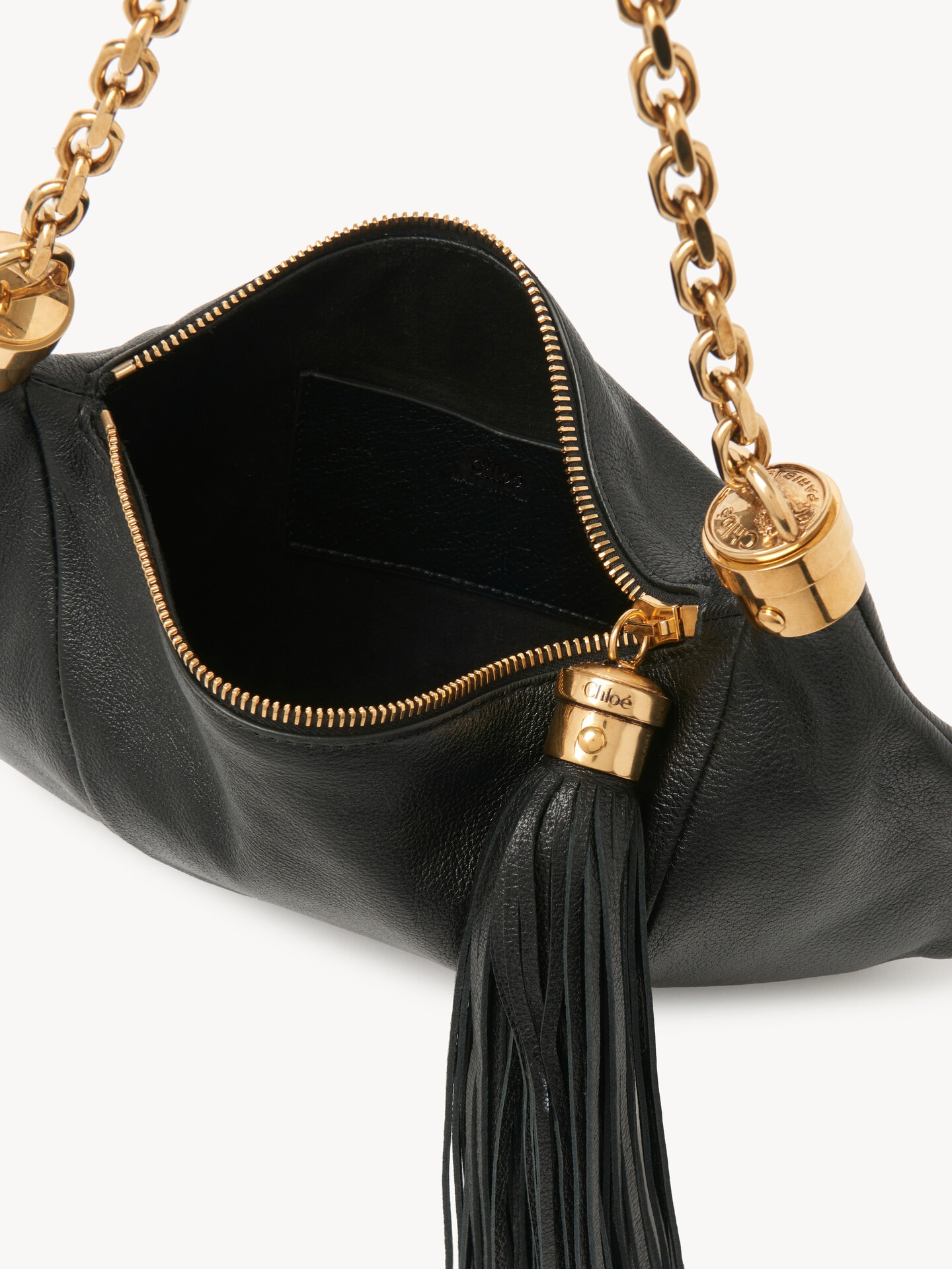 Bolso de hombro Chlo&eacute; Foulard peque&ntilde;o de cuero granulado - 6