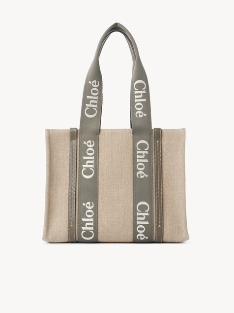 Woody tote bag in linen