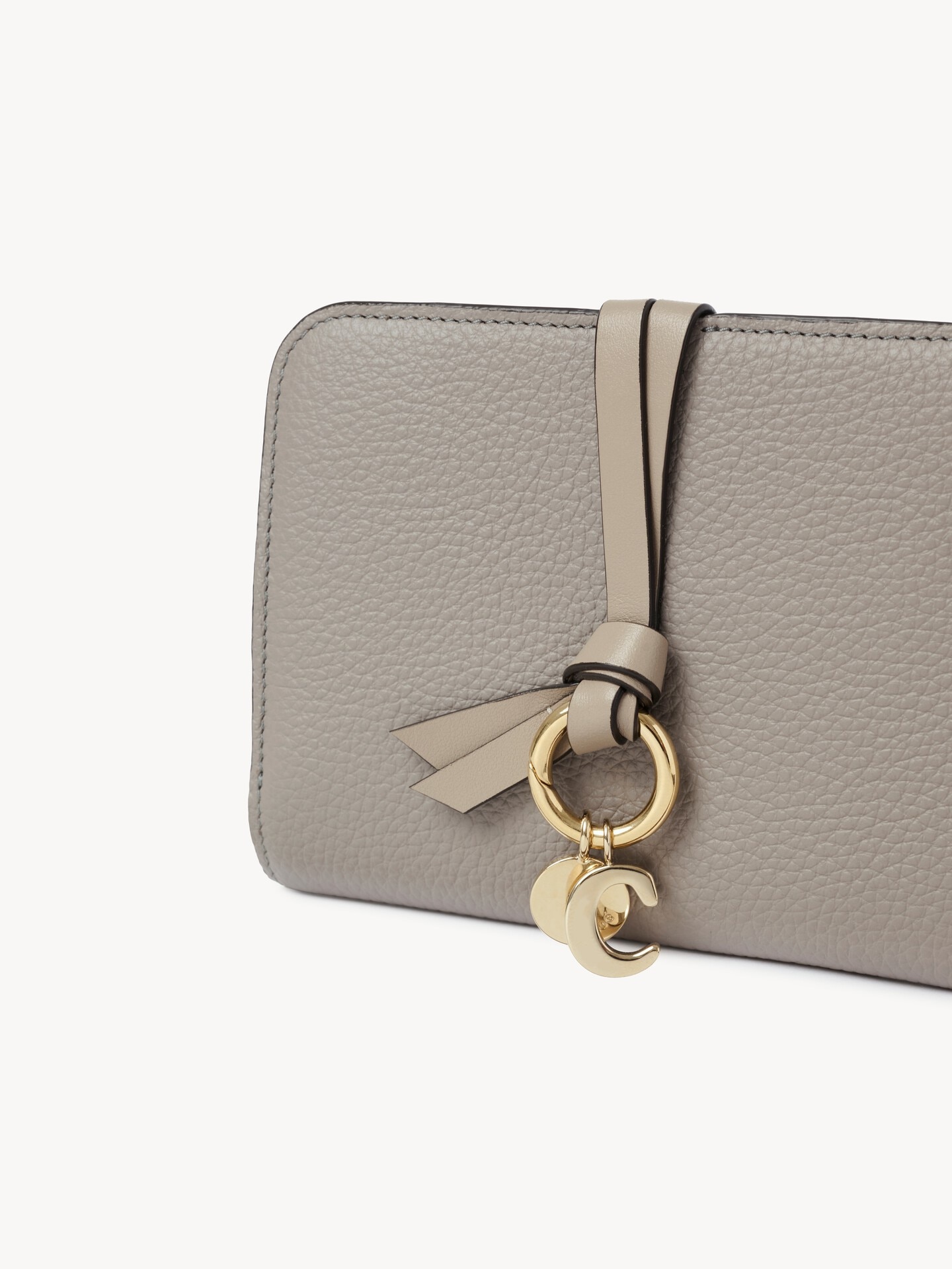 Alphabet bifold wallet in grained leather - 6