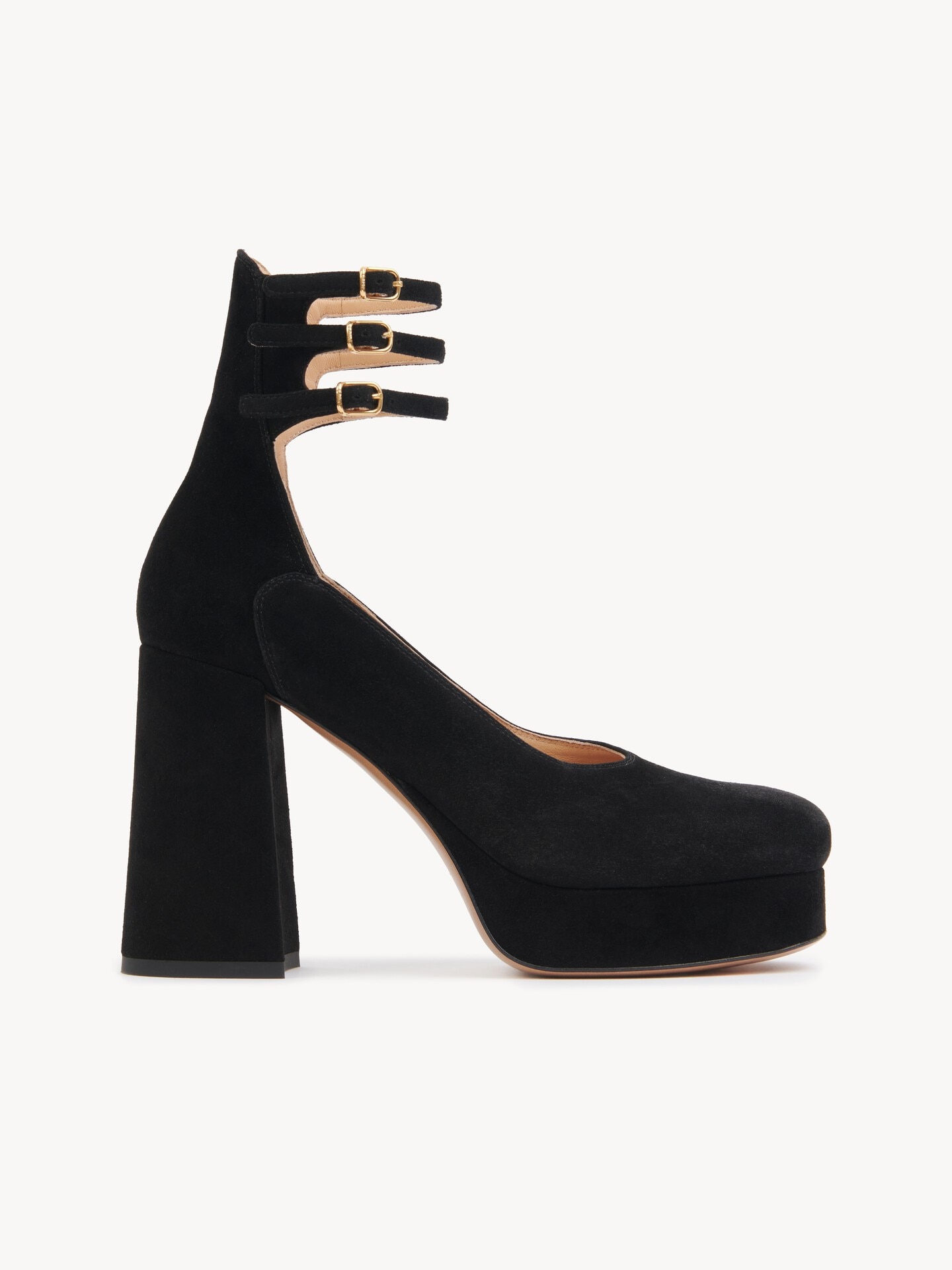 Chloe ブラックリボン結びプラットフォームヒール Lotiプラットフォームパンプス 黒 - Chloé