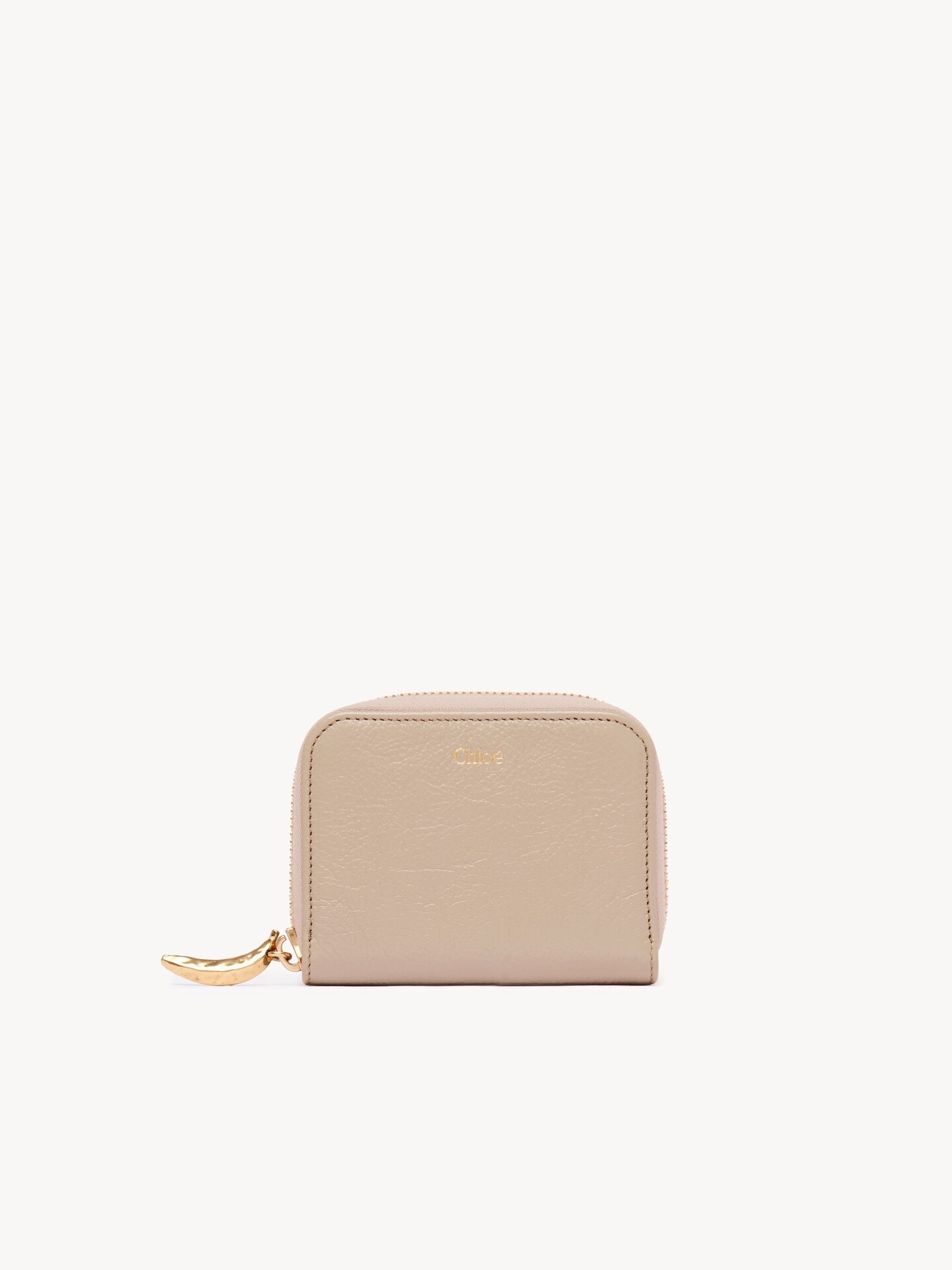 Porte-monnaie zipp&eacute; Banana Wallet en cuir grain&eacute; - 2